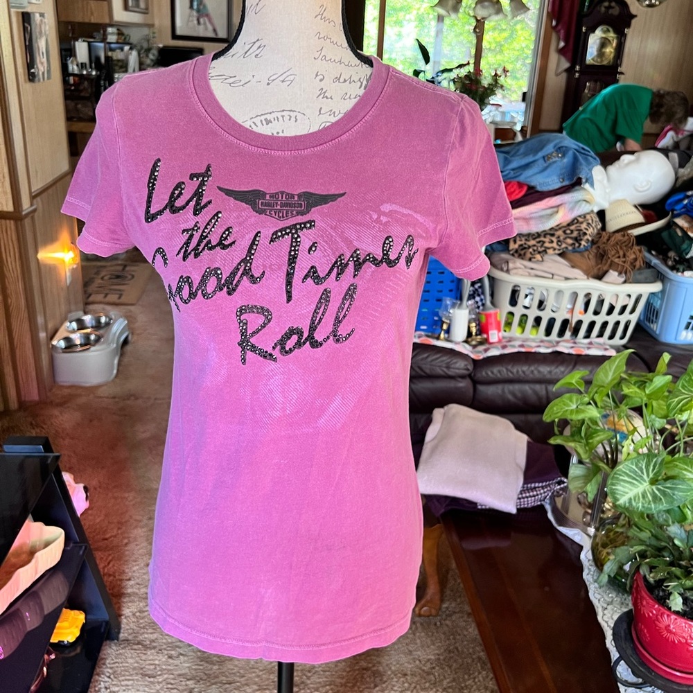 Women’s Harley Davidson let the good times roll 2019 side winder. North Carolina